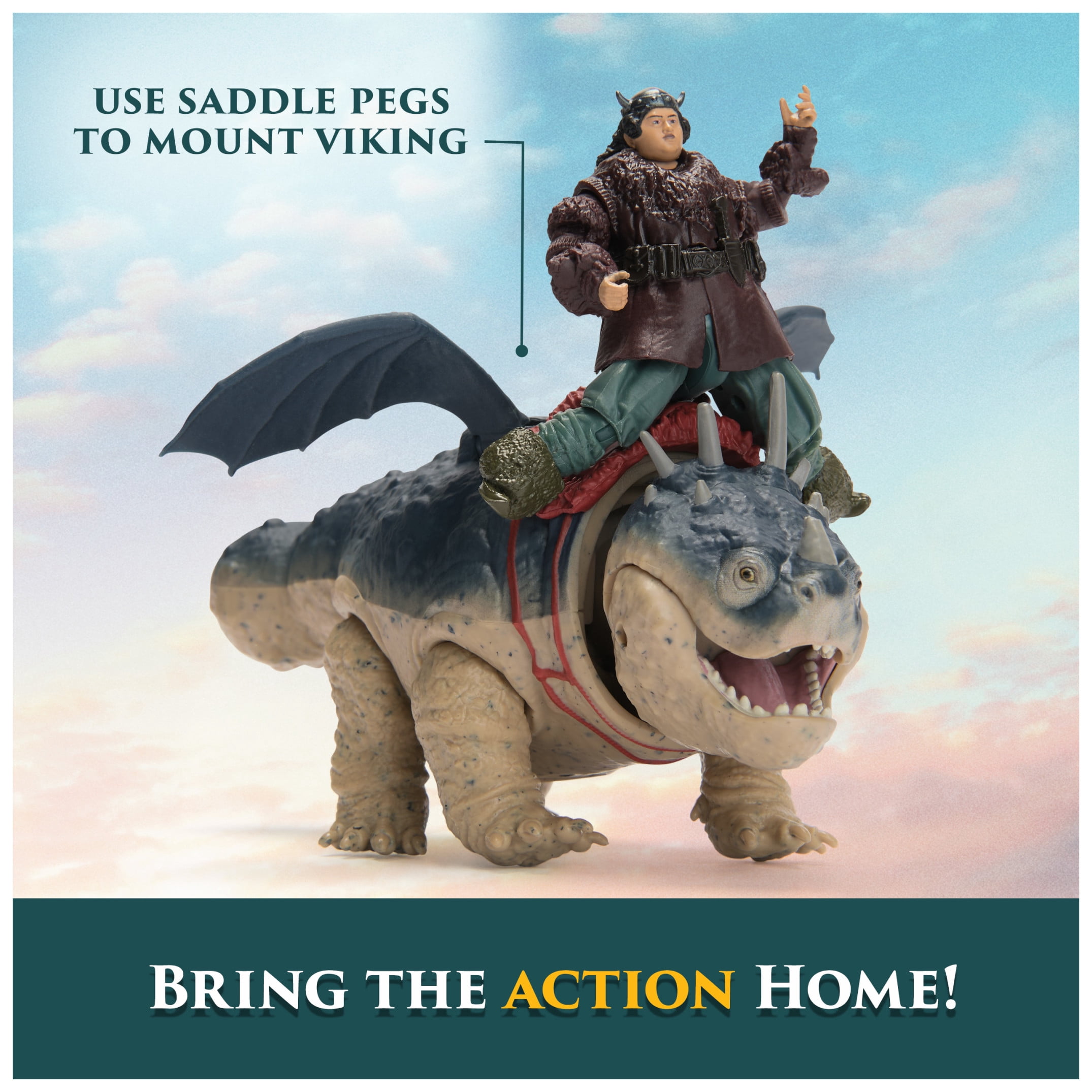 Dreamworks Dragons, How to Train Your Dragon, Gronckle & Fishlegs, Viking Duo Action Figures, Ages 4+