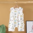 thumbnail image 2 of Baby Onesies Boy Baby Infant Boys Girl Sleeveless One-Piece Vest Cartoon Rompers Tank Top Jumpsuit Toddler Cotton Outfits, 2 of 4