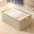 thumbnail image 1 of Fiudx Caja de Almacenamiento, Organizador de Tela Resistente, Contenedor Plegable para Ropa y Calcetines, Solución para Ahorrar Espacio, Uso En Casa o En La Oficina, Fácil Transporte y Embalaje., 1 of 6