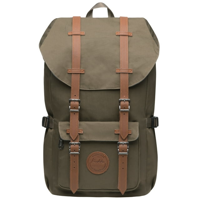 KAUKKO Laptop Outdoor Backpack, Traveling Rucksack Fits 15.6 Inch Laptop(5-11-GREEN)