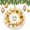 Pattern-5, variant on Beautiful Fall Wreath with Sunflowers Ceramics Ornaments Welcome Halloween Thanksgiving Christmas Tree Ornaments Best Gifts for Christmas for Woman Friend Birthday
