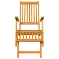 thumbnail image 4 of vidaXL Patio Deck Chair with Footrest and Table Solid Wood Acacia, 4 of 12