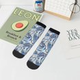 thumbnail image 7 of Fuzoiu Paisley Floral Branches Print Adult Socks, Crew Moisture-wicking Socks, Unisex Cushion Crew Socks,Casual Sports Ankle Socks, 7 of 7