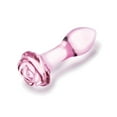 thumbnail image 4 of Glas Ensemble de 3 Pcs de Bouchons de Fesses Rosebud - Rose, 4 of 5