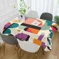 thumbnail image 2 of Yayeee Tablecloths 54" x 54" Rectangle Wrinkle Resistant Party Table Cover, Beige Abstract, 2 of 8