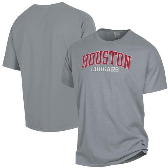 Men's ComfortWash Gray Houston Cougars Garment Dyed T-Shirt