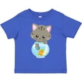 thumbnail image 3 of Inktastic Cute Cat, Little Cat, Kitty, Kitten, Fish Bowl Girls Toddler T-Shirt, 3 of 5