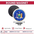 thumbnail image 2 of Round Magnet - State Seal New York - USA | Refrigerator  Locker Decor, Travel Souvenir Gift, Collectible Keepsake, Home  Office Display, 2 of 9