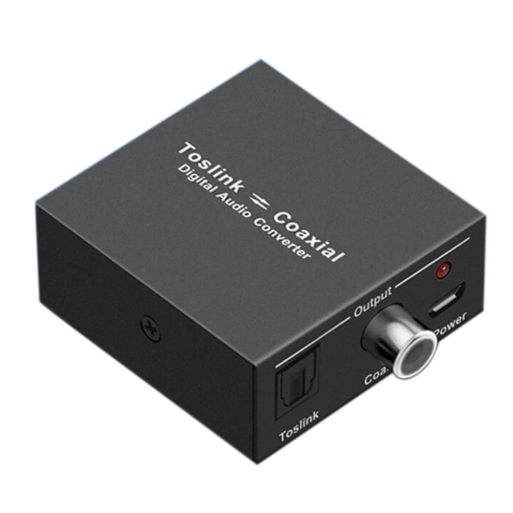 2 Way Digital Audio Converter BiDirectional RCA Optical Fiber Toslink SPDIF Signal to Coaxial