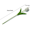 thumbnail image 5 of 10 piezas de flores artificiales tulipanes flores de seda 13 para Navidad hogar decoraciones blanco MACHAO, 5 of 5