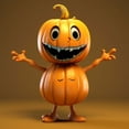 thumbnail image 1 of Pumpkin Doll Figurine Decoration Creative Craft Tabletop Statue for Balcony Garden Decorations - A, 1 of 3