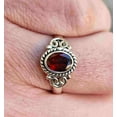 thumbnail image 3 of Navya Craft Garnet Oval 925 Sterling Silver Handmade Women Statement Ring, Garnet Gemstone Ring Size 7.5, 3 of 5