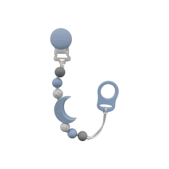 Tiny Teethers Statement Strand Pacifier Clip for infants – Moon – Style and Comfort Combined, MOON PACIFIER CLIP