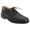 Black, variant on Roamers Mens Softie Leather Blind Eye Flexi Capped Oxford Shoes