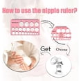 thumbnail image 3 of NOGIS Flange Measurement Tool, Flange Size Measure for Nipples, Nipple Ruler, Nipple Measuring Ruler for Flange Size, Breast Pump Sizing Tool. Breast Flange Measuring Tool (Pink), 3 of 6