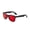 Red, variant on Retro Sunglasses with UV400 Protection Candy Colored Lens Sunglasses Classic PC Frame Sunglasses for Everyday Fashion