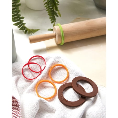 Talisman Designs Silicone Rolling Pin Bands | 8 Piece Set