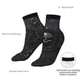 thumbnail image 4 of Uemuo Ornate Dark Skull Book Printed Crew Socks, Moisture-Wicking Socks, Athletic Socks for Men Breathable Cushion Socks Casual Sport Socks for Running Traveling, 4 of 6
