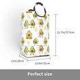 thumbnail image 2 of Sikiie Lovely Avocado Square Laundry Bag Large Collapsible Dirty Clothes Bags With Handles Waterproof Essentials Storage For College Dorm, Family, 2 of 5