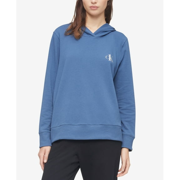 Calvin Klein Ck One Plus Size French Terry Lounge Hoodie, Navy, 3X
