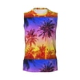thumbnail image 6 of Picia Palm Trees at Sunset mens Cotton Tank Undershirts , Moisture-wicking Ribbed Tanks, Lightweight Cotton Tank Undershirts-Large, 6 of 8