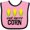 Pink and Black, variant on Inktastic Eat More Corn Boys or Girls Baby Bib