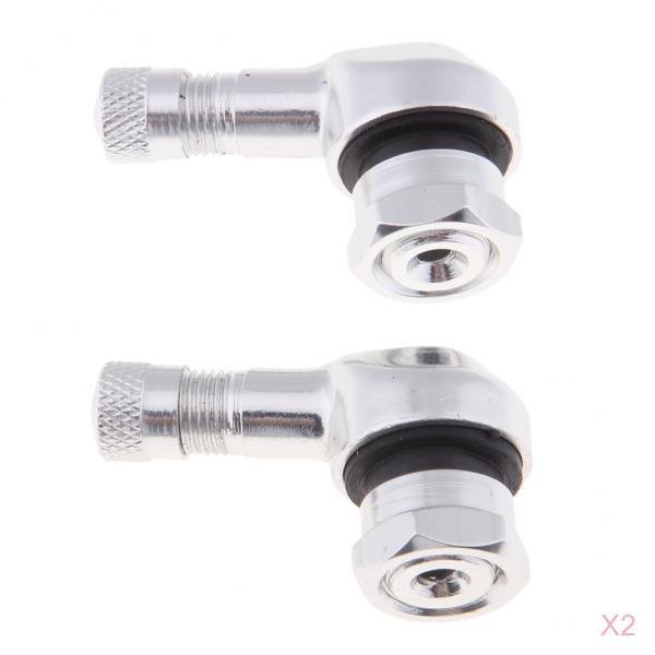 Adaptador de Válvula de 4 Piezas, Adaptador de ángulo de Válvula de 90 degree Grados, Válvula de Bicicleta SM SunniMix Extensión de la válvula del neumático de la rueda
