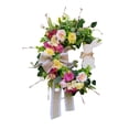 thumbnail image 1 of Easter Spring Wreath Floral Wreath Hanging Garland for Home Window Easter Decoration, 1 of 7