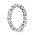 thumbnail image 5 of 14k White Gold Round Cut Diamond Eternity Wedding Band Anniversary Ring Size 8.5 - 3 Ct., 5 of 6