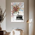 thumbnail image 3 of Elephant Stock Louder Wall Art - Vertical Multi Panel Canvas - Living Room Wall Decor - Music Multi Panel - White And Blue Decor By Ashvin Harrison - 42" x 65", 3 of 8