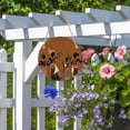 Brown Girls Boho Round Front Door Welcome Sign, 5.9 Inch Wall Hanging ...