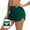 Green, variant on Women's High Waisted Swim Shorts Green Swimsuit Bottoms Board Shorts for Women