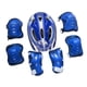 thumbnail image 3 of Juego de 7 piezas de protección para casco de bicicleta para niños, coderas, rodilleras, equipo de patinaje, casco de monopatín para montar en Azul profundo, 3 of 8