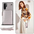 thumbnail image 2 of Funda tipo cartera para Huawei P30 Pro con tarjetero y correa para el hombro para mujer p202411261300, 2 of 5