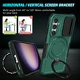 thumbnail image 5 of Dteck Magnetic Case for Samsung Galaxy S20 FE,Shockproof Silicone Case Compatible with MagSafe Slide Lens Protectio Ring Holder Kickstand Cover for Samsung Galaxy S20 FE,Darkgreen, 5 of 10