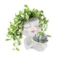 thumbnail image 1 of Figura Escultura Maceta Multicolor YONGSHENG Jardinera de resina 22x21x15cm, 1 of 4