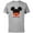 Athletic Heather, variant on Disney Mickey Mouse Red Shorts Icon Primo Familia Spanish- Short Sleeve Cotton T-Shirt for Adults - Customized-White