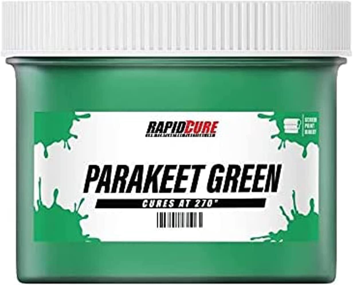 Rapid Cure Parakeet Green Screen Printing Ink (8oz.) Plastisol Ink