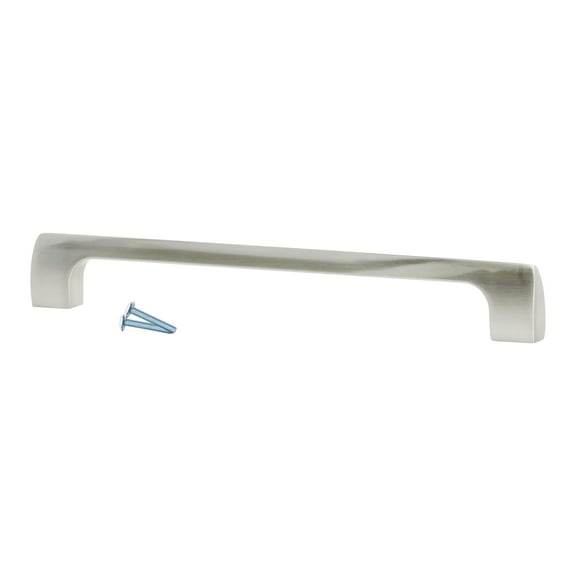 Modern Style 12-5/8" (320mm) Inch Center to Center, Overall Length 13-1/4" Brushed Nickel Cabinet Hardware Pull / Handle