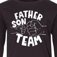 thumbnail image 4 of Inktastic Father's Day Father Son Team Parent Child Fist Bump Long Sleeve Youth T-Shirt, 4 of 5