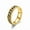 Gold, variant on Stainless Steel Curb Chain Finger Ring For Women Men Gold 8Mm R17