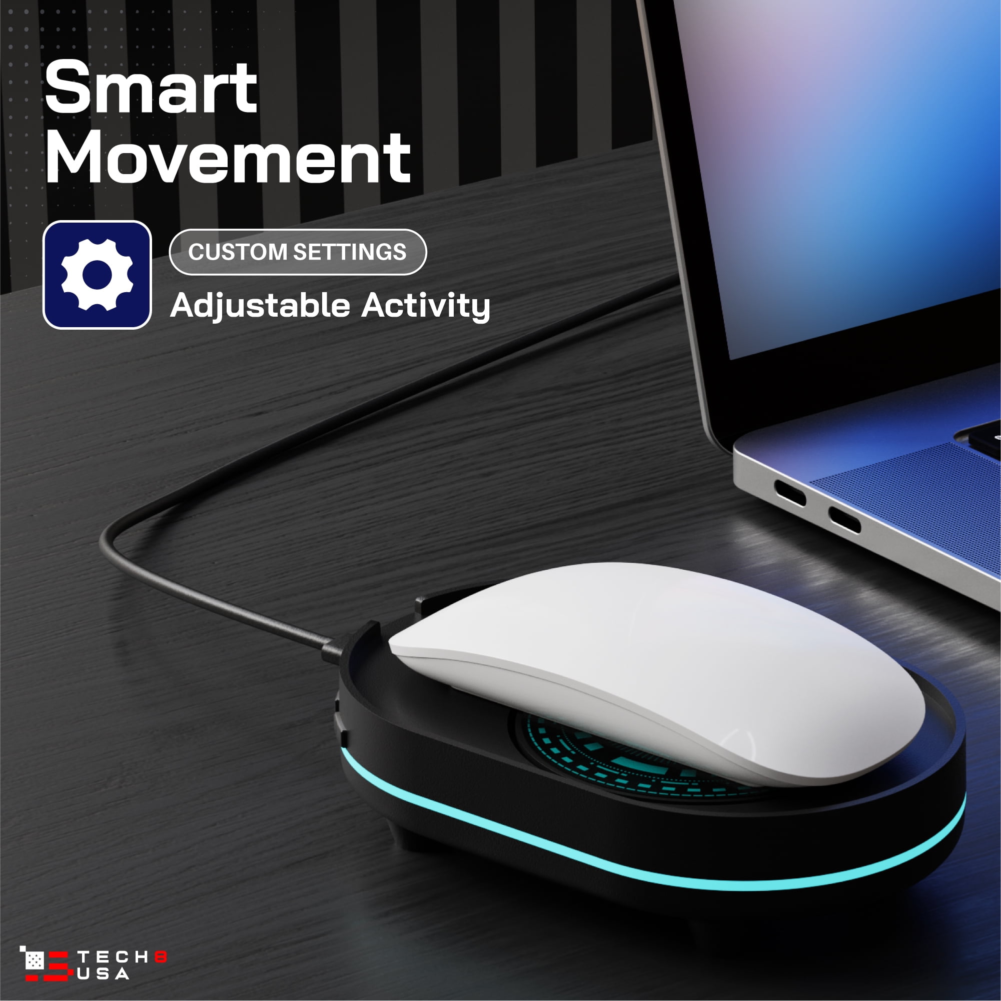 Made in USA, Mouse Mover, Jiggler with Random Movement, Activity