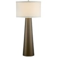 thumbnail image 2 of Possini Euro Design Karen Modern Table Lamp 36" Tall Dark Gold Glass Off White Fabric Drum Shade for Bedroom Living Room Bedside Nightstand Office, 2 of 9