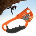 thumbnail image 3 of Escalada Ascender de mano Aviación Aleación ligera Montañismo Equipo de equipo de rappel en rocaMano derecha Naranja, 3 of 8