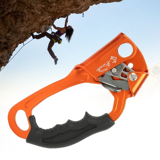 Tree Arborist Rappelling Gear, High Strength Lightweight Rappelling Gear  Equipment Rope Clamp Aluminum Alloy For Rescue Caving For Rock Climbing  Tree Arborist Right Hand Orange 