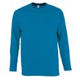 thumbnail image 1 of SOLS - Camiseta de manga larga para hombre modelo Monarch (Aqua), 1 of 3