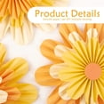 thumbnail image 4 of Decoraciones florales de papel SUNBEAUTY Orange Daisy x9, 4 of 7