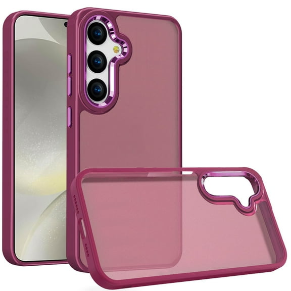 Acrylic Hybrid Case for Samsung S25/S24 - Burgundy