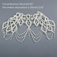 thumbnail image 5 of Wedding Imitation Pearl Bib Choker Necklace Jewelry Beading Body Chain Shawl Collar Layered Decorative Vest Accessories, 5 of 11