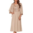 thumbnail image 1 of Vestido GRACE KARIN, funda de lentejuelas para mamá invitada a la boda, color champán S, 1 of 4